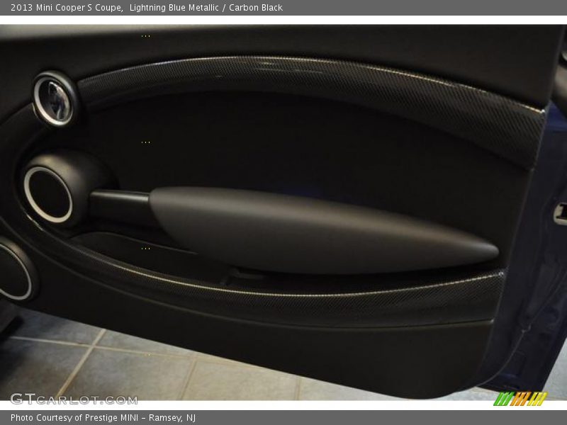 Lightning Blue Metallic / Carbon Black 2013 Mini Cooper S Coupe