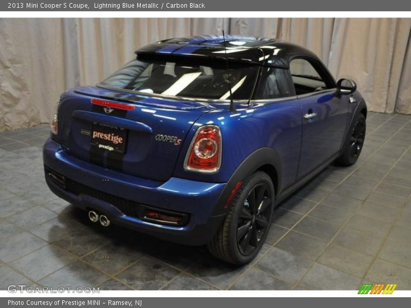 Lightning Blue Metallic / Carbon Black 2013 Mini Cooper S Coupe