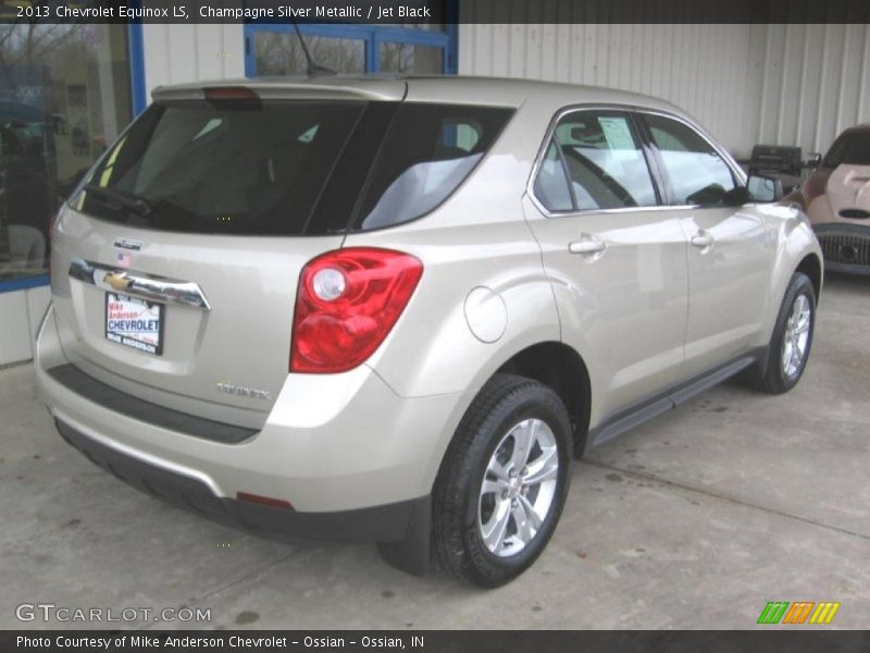 Champagne Silver Metallic / Jet Black 2013 Chevrolet Equinox LS