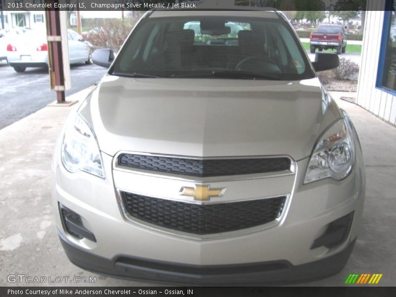 Champagne Silver Metallic / Jet Black 2013 Chevrolet Equinox LS