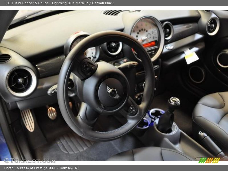 Lightning Blue Metallic / Carbon Black 2013 Mini Cooper S Coupe