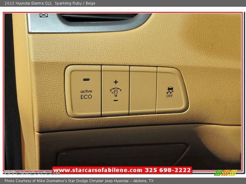 Sparkling Ruby / Beige 2013 Hyundai Elantra GLS