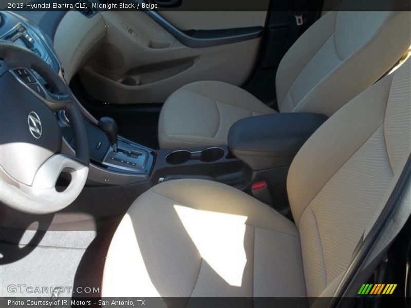 Midnight Black / Beige 2013 Hyundai Elantra GLS