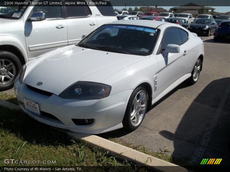 Alpine White / Black/Red 2006 Hyundai Tiburon GT Limited
