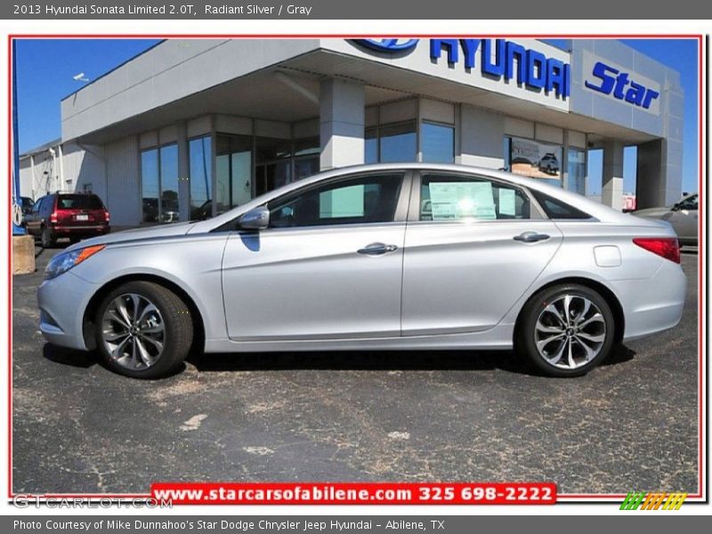 Radiant Silver / Gray 2013 Hyundai Sonata Limited 2.0T