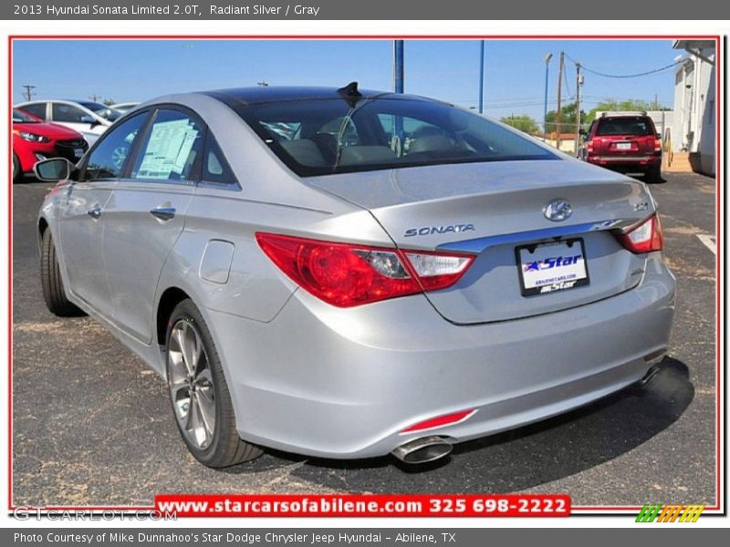 Radiant Silver / Gray 2013 Hyundai Sonata Limited 2.0T