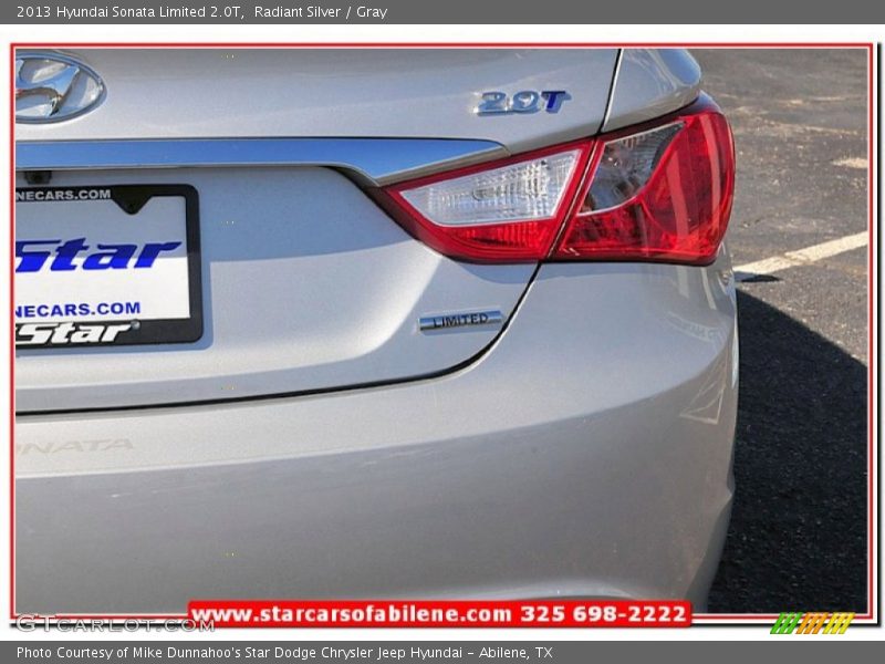 Radiant Silver / Gray 2013 Hyundai Sonata Limited 2.0T