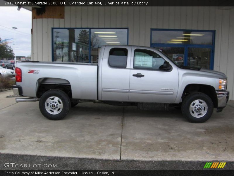 Silver Ice Metallic / Ebony 2013 Chevrolet Silverado 2500HD LT Extended Cab 4x4