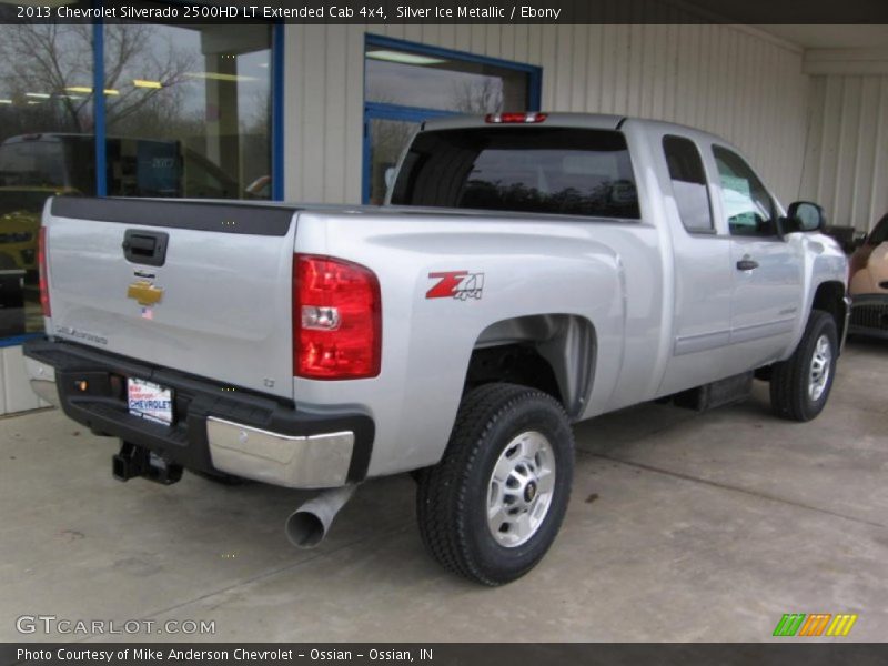 Silver Ice Metallic / Ebony 2013 Chevrolet Silverado 2500HD LT Extended Cab 4x4