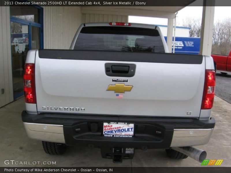Silver Ice Metallic / Ebony 2013 Chevrolet Silverado 2500HD LT Extended Cab 4x4