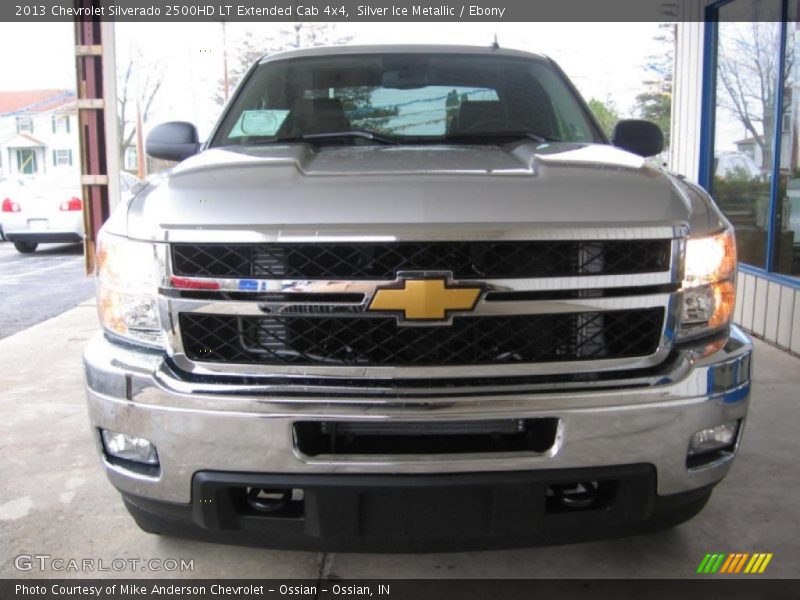 Silver Ice Metallic / Ebony 2013 Chevrolet Silverado 2500HD LT Extended Cab 4x4