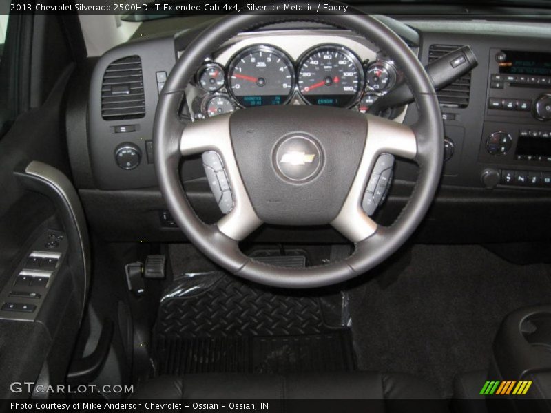 Silver Ice Metallic / Ebony 2013 Chevrolet Silverado 2500HD LT Extended Cab 4x4