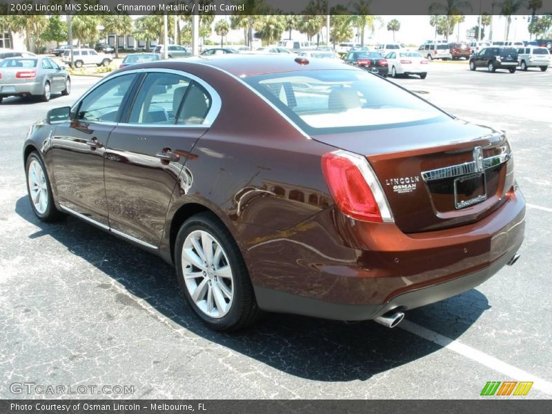 Cinnamon Metallic / Light Camel 2009 Lincoln MKS Sedan