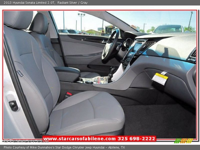 Radiant Silver / Gray 2013 Hyundai Sonata Limited 2.0T