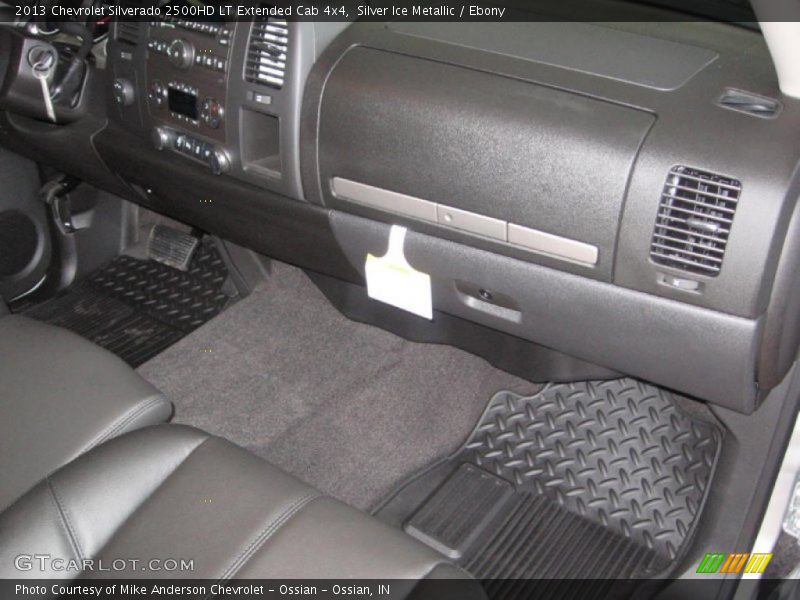 Silver Ice Metallic / Ebony 2013 Chevrolet Silverado 2500HD LT Extended Cab 4x4
