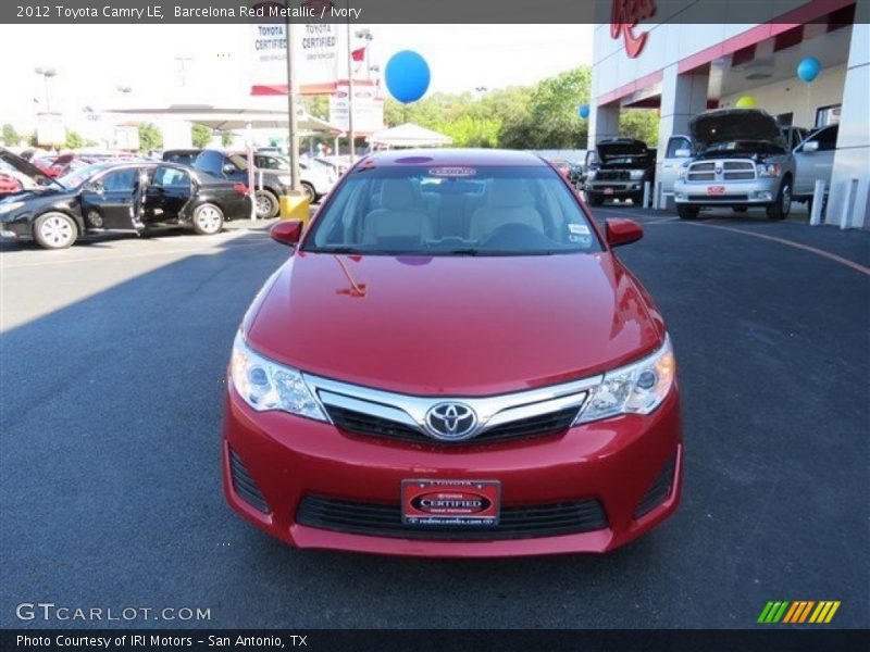 Barcelona Red Metallic / Ivory 2012 Toyota Camry LE
