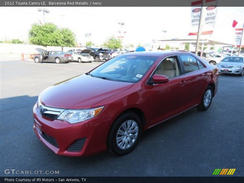 Barcelona Red Metallic / Ivory 2012 Toyota Camry LE