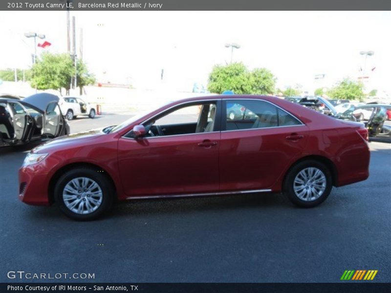 Barcelona Red Metallic / Ivory 2012 Toyota Camry LE