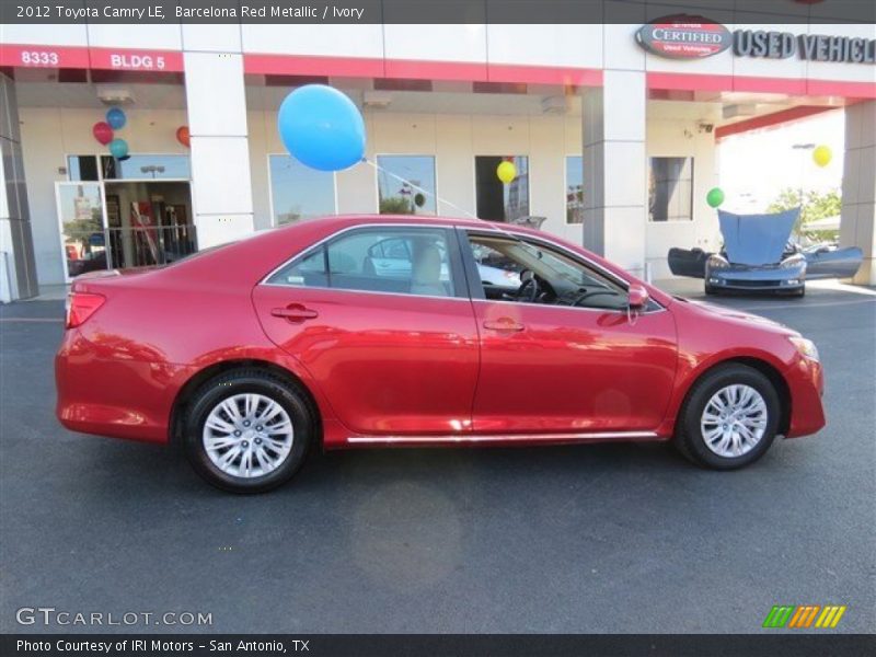 Barcelona Red Metallic / Ivory 2012 Toyota Camry LE