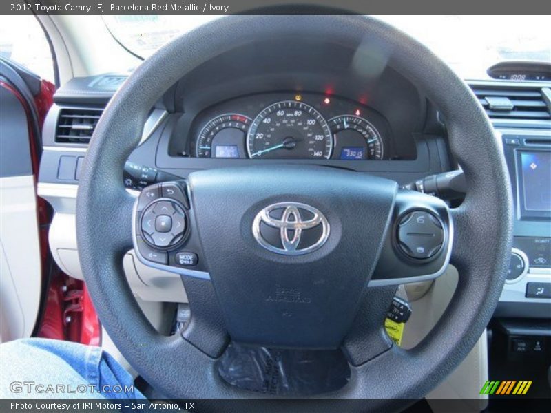 Barcelona Red Metallic / Ivory 2012 Toyota Camry LE