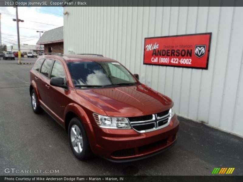 Copper Pearl / Black 2013 Dodge Journey SE