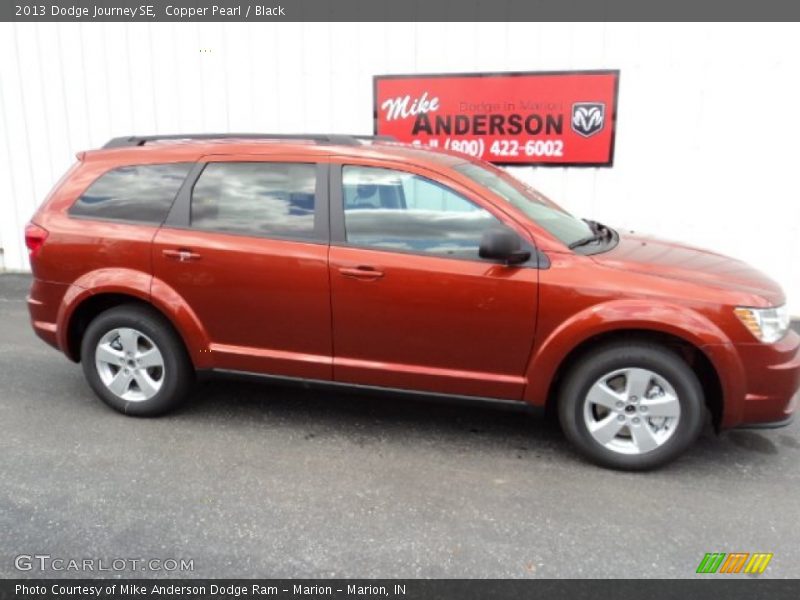 Copper Pearl / Black 2013 Dodge Journey SE