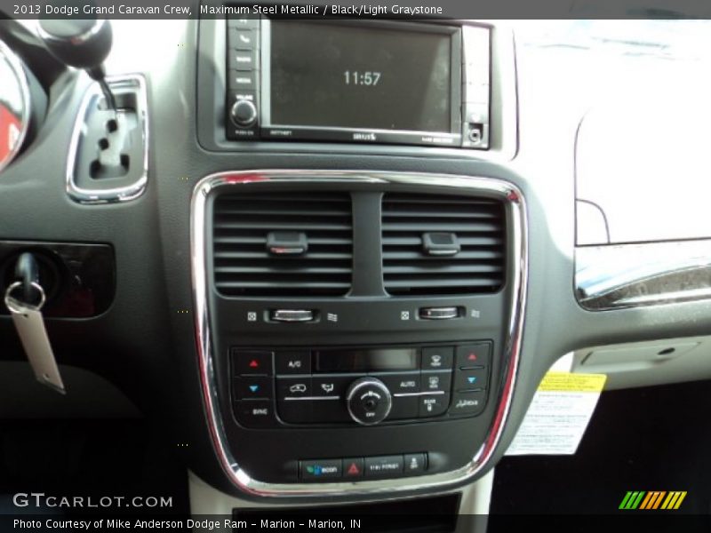 Maximum Steel Metallic / Black/Light Graystone 2013 Dodge Grand Caravan Crew
