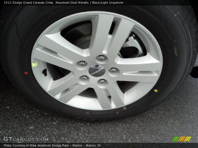 Maximum Steel Metallic / Black/Light Graystone 2013 Dodge Grand Caravan Crew