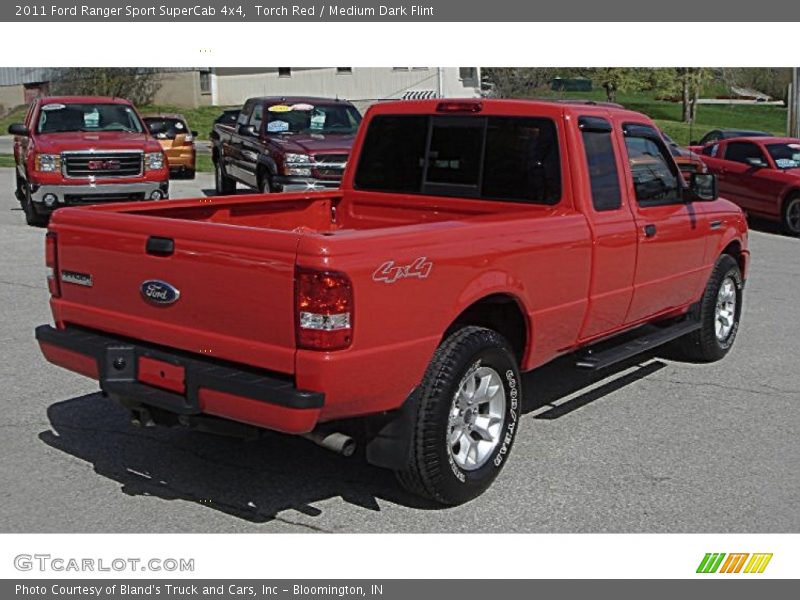 Torch Red / Medium Dark Flint 2011 Ford Ranger Sport SuperCab 4x4