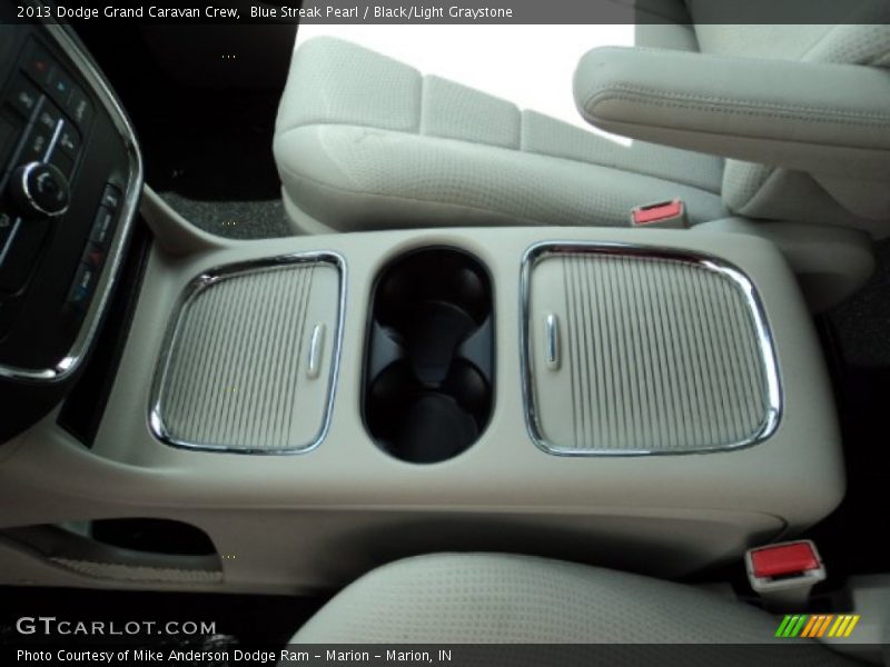 Blue Streak Pearl / Black/Light Graystone 2013 Dodge Grand Caravan Crew