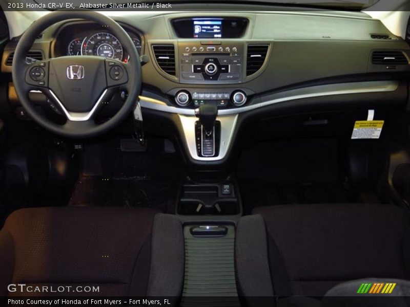 Alabaster Silver Metallic / Black 2013 Honda CR-V EX