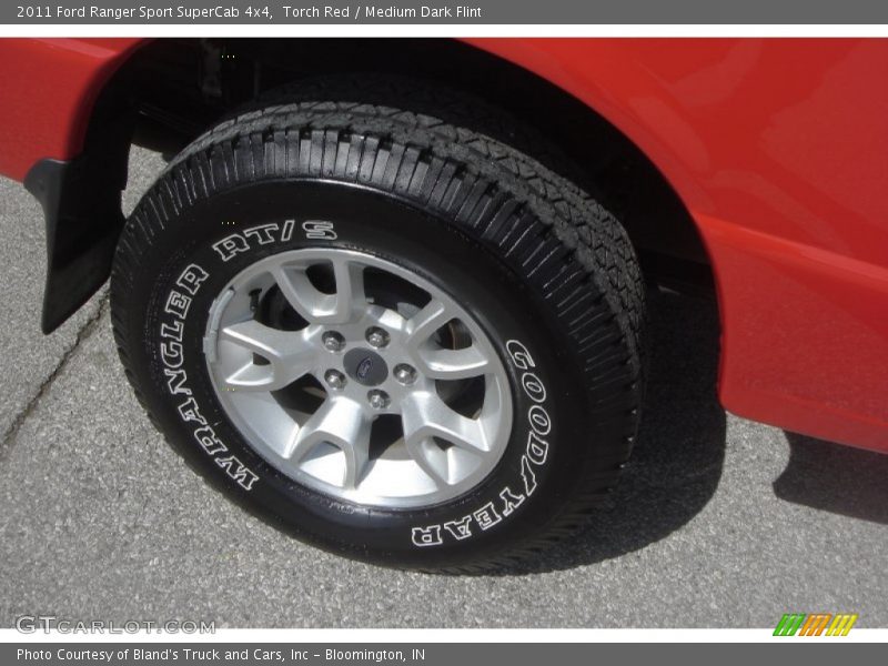 Torch Red / Medium Dark Flint 2011 Ford Ranger Sport SuperCab 4x4
