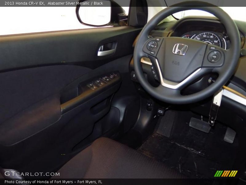 Alabaster Silver Metallic / Black 2013 Honda CR-V EX