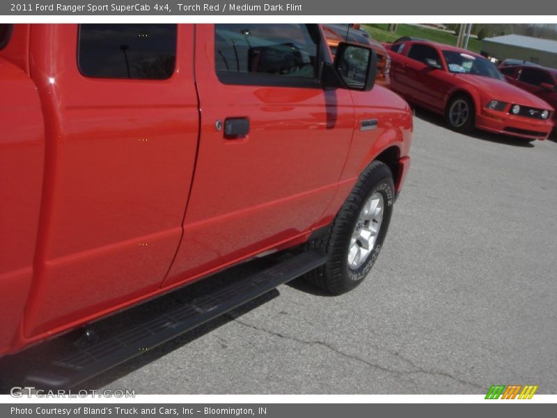 Torch Red / Medium Dark Flint 2011 Ford Ranger Sport SuperCab 4x4