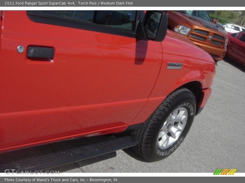 Torch Red / Medium Dark Flint 2011 Ford Ranger Sport SuperCab 4x4