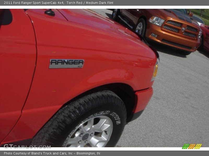 Torch Red / Medium Dark Flint 2011 Ford Ranger Sport SuperCab 4x4