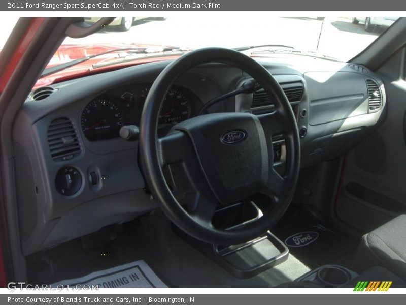 Torch Red / Medium Dark Flint 2011 Ford Ranger Sport SuperCab 4x4