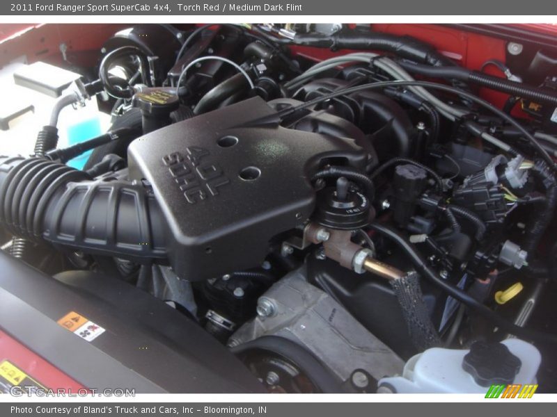 Torch Red / Medium Dark Flint 2011 Ford Ranger Sport SuperCab 4x4