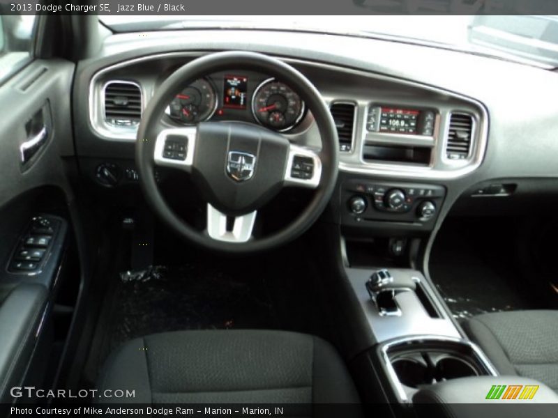 Jazz Blue / Black 2013 Dodge Charger SE
