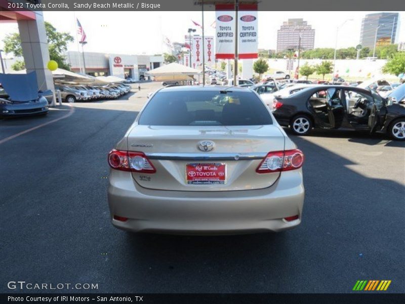 Sandy Beach Metallic / Bisque 2012 Toyota Corolla
