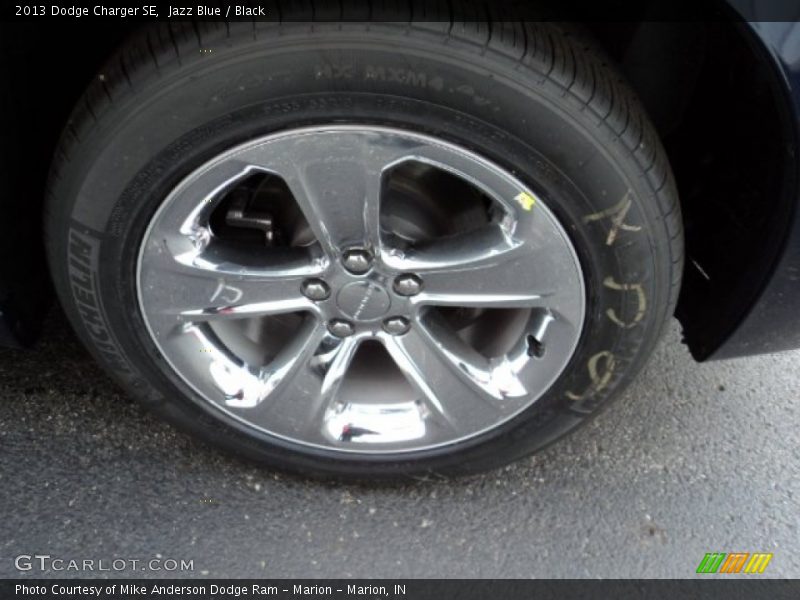 Jazz Blue / Black 2013 Dodge Charger SE
