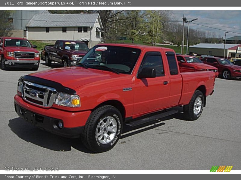 Torch Red / Medium Dark Flint 2011 Ford Ranger Sport SuperCab 4x4
