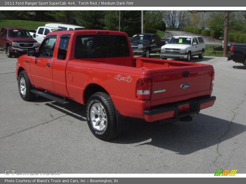 Torch Red / Medium Dark Flint 2011 Ford Ranger Sport SuperCab 4x4