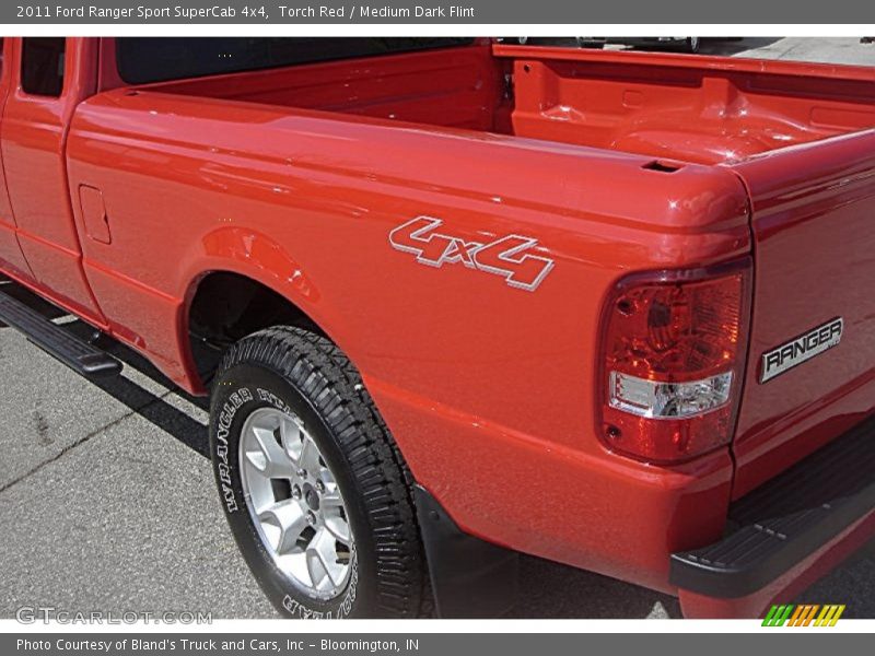 Torch Red / Medium Dark Flint 2011 Ford Ranger Sport SuperCab 4x4
