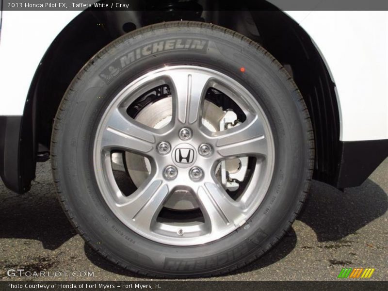 Taffeta White / Gray 2013 Honda Pilot EX