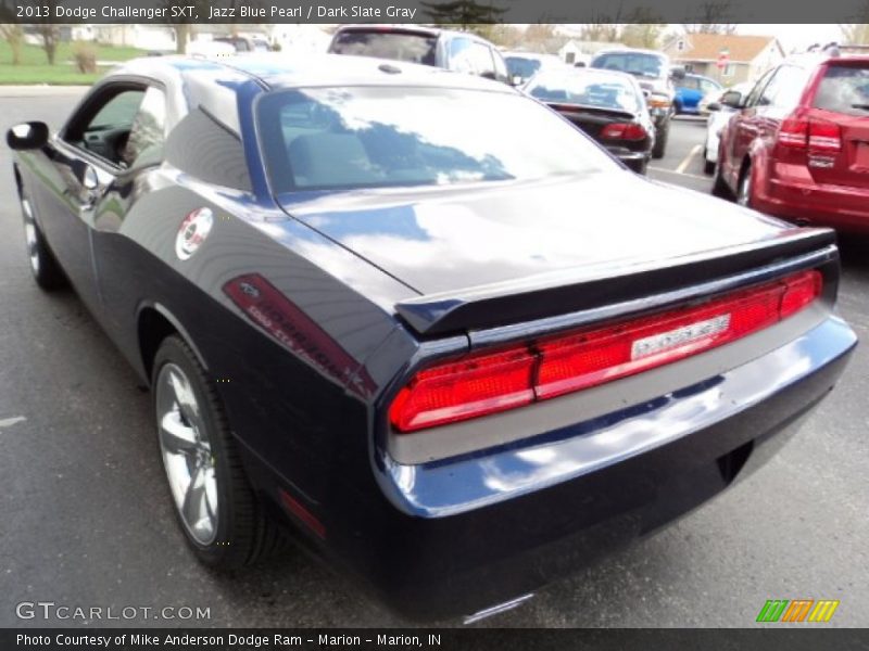Jazz Blue Pearl / Dark Slate Gray 2013 Dodge Challenger SXT