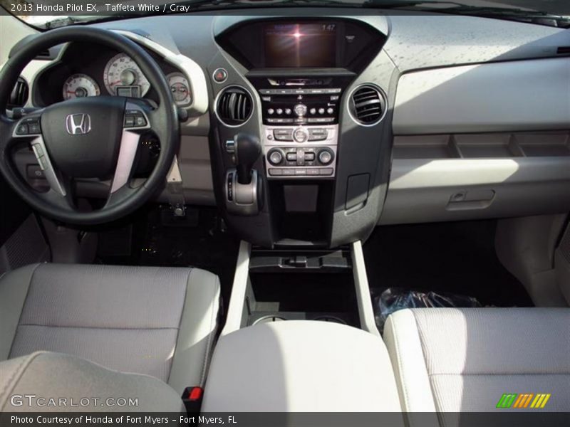 Taffeta White / Gray 2013 Honda Pilot EX