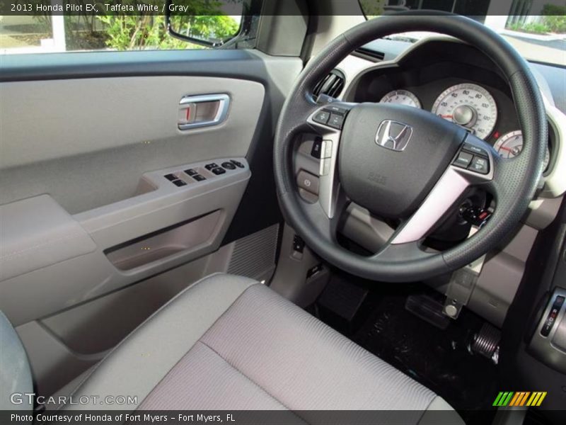 Taffeta White / Gray 2013 Honda Pilot EX