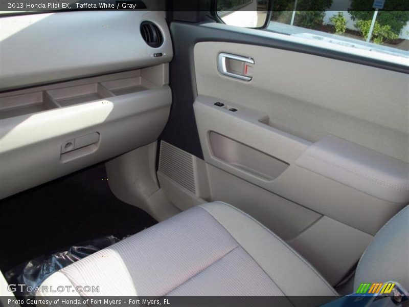 Taffeta White / Gray 2013 Honda Pilot EX