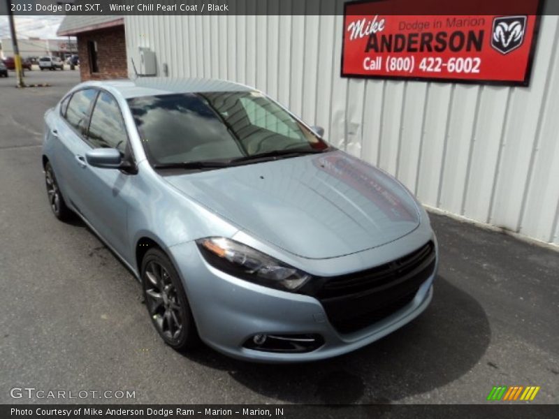 Winter Chill Pearl Coat / Black 2013 Dodge Dart SXT